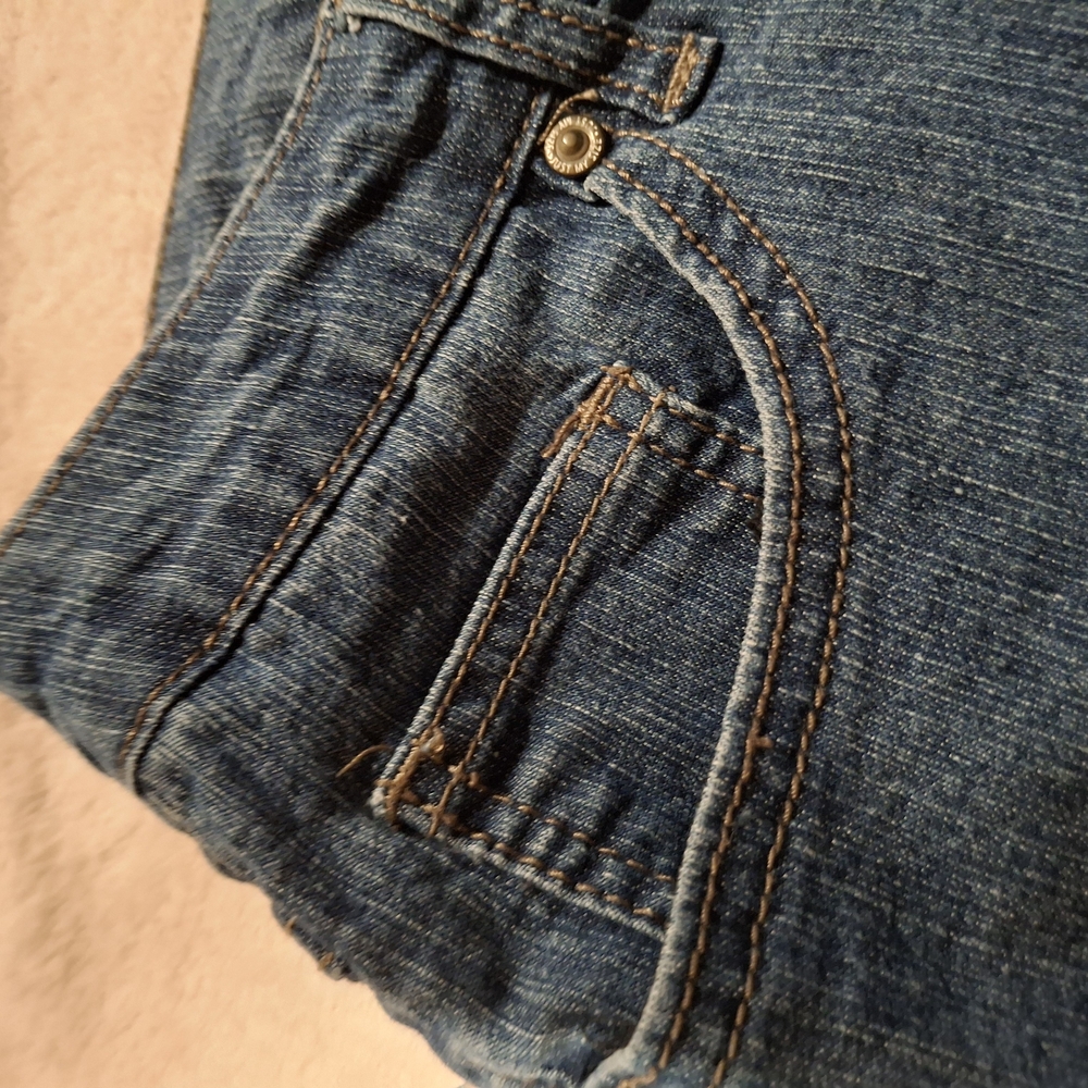 Just My Size Classic Blue Capris - Picture 2 of 4